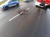 Wypadek rowerzystki z samochodem osobowym w Krzynowłodze Małej 29.11.2019r.